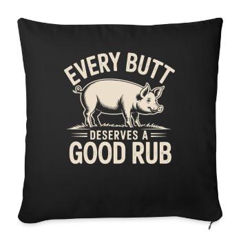 Barbecue Grilling Griller Saying - Sofa pillowcase 17,3'' x 17,3'' (45 x 45 cm) - black - Front