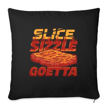Goetta Sausage - Sofa pillowcase 17,3'' x 17,3'' (45 x 45 cm) - black - Front