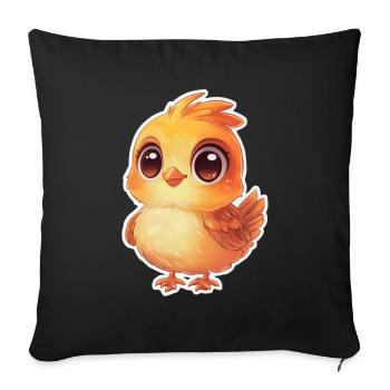 Chick - Sofa pillowcase 17,3'' x 17,3'' (45 x 45 cm) - black - Front
