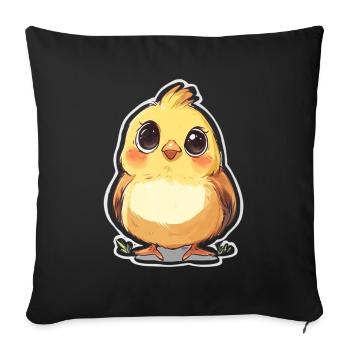 Chick - Sofa pillowcase 17,3'' x 17,3'' (45 x 45 cm) - black - Front