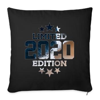 ÉDITION LIMITÉE 6E ANNIVERSAIRE 2020 - Housse de coussin décorative 45 x 45 cm - noir - Devant