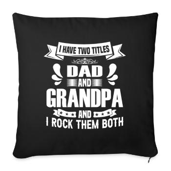 Best Dad in the World Gifts Father Christmas - Sofa pillowcase 17,3'' x 17,3'' (45 x 45 cm) - black - Front