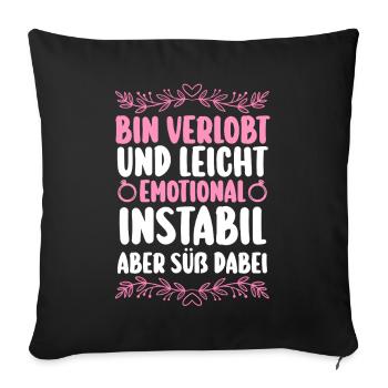 Bachelor Party Team Bride Hen Party - Sofa pillowcase 17,3'' x 17,3'' (45 x 45 cm) - black - Front