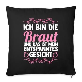 Bachelor Party Team Bride Hen Party - Sofa pillowcase 17,3'' x 17,3'' (45 x 45 cm) - black - Front