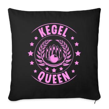 Skittles cônes Queen - Housse de coussin décorative 45 x 45 cm - noir - Devant