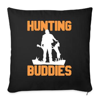 Best Hunting Companions for Dog Lovers Outdoors - Sofa pillowcase 17,3'' x 17,3'' (45 x 45 cm) - black - Front