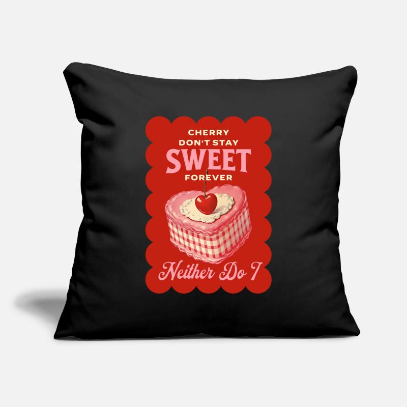 Cake Cherry Cake Cherries Baking Sour Cherries Sofa pillowcase 17,3'' x 17,3'' (45 x 45 cm)