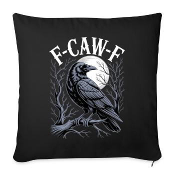 Raven Moon Gothic Emblem - Sofa pillowcase 17,3'' x 17,3'' (45 x 45 cm) - black - Front