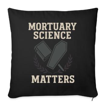 Cadavre Science Humour noir Mort Positif - Housse de coussin décorative 45 x 45 cm - noir - Devant
