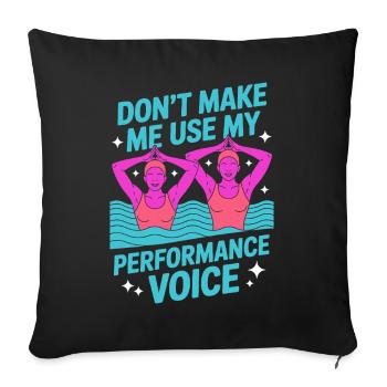 Natation synchronisée Natation artistique Sports nautiques - Housse de coussin décorative 45 x 45 cm - noir - Devant