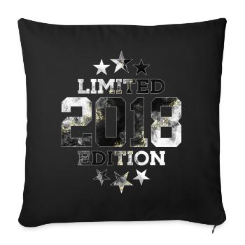 ÉDITION LIMITÉE 8E ANNIVERSAIRE 2018 - Housse de coussin décorative 45 x 45 cm - noir - Devant