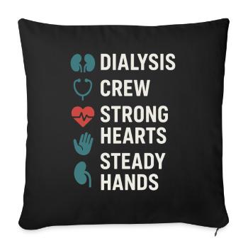Dialysis Nurse Tech Kidney Care Nephrology - Sofa pillowcase 17,3'' x 17,3'' (45 x 45 cm) - black - Front