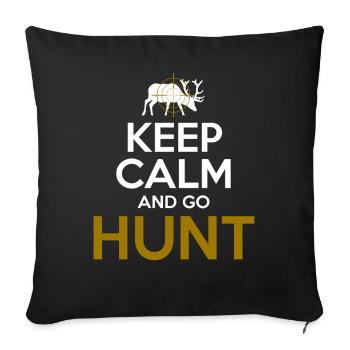 Humour de chasse cool shot pour les amateurs de plein air calmes - Housse de coussin décorative 45 x 45 cm - noir - Devant