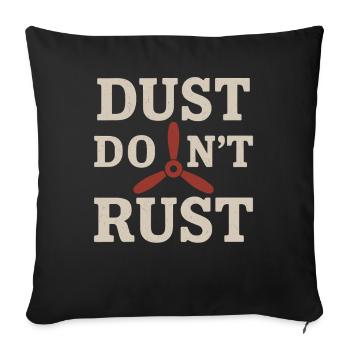 Cadeau de pilote d’agriculture de l’aviation rurale - Housse de coussin décorative 45 x 45 cm - noir - Devant
