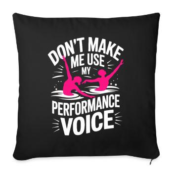 Natation synchronisée Natation artistique Sports nautiques - Housse de coussin décorative 45 x 45 cm - noir - Devant