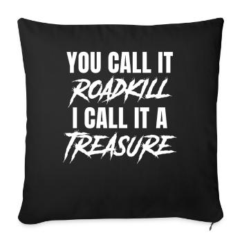taxidermie pour la conception de taxidermistes - Housse de coussin décorative 45 x 45 cm - noir - Devant