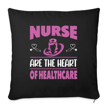 Funny Nurse Gifts Nursing Outfits - Sofa pillowcase 17,3'' x 17,3'' (45 x 45 cm) - black - Front