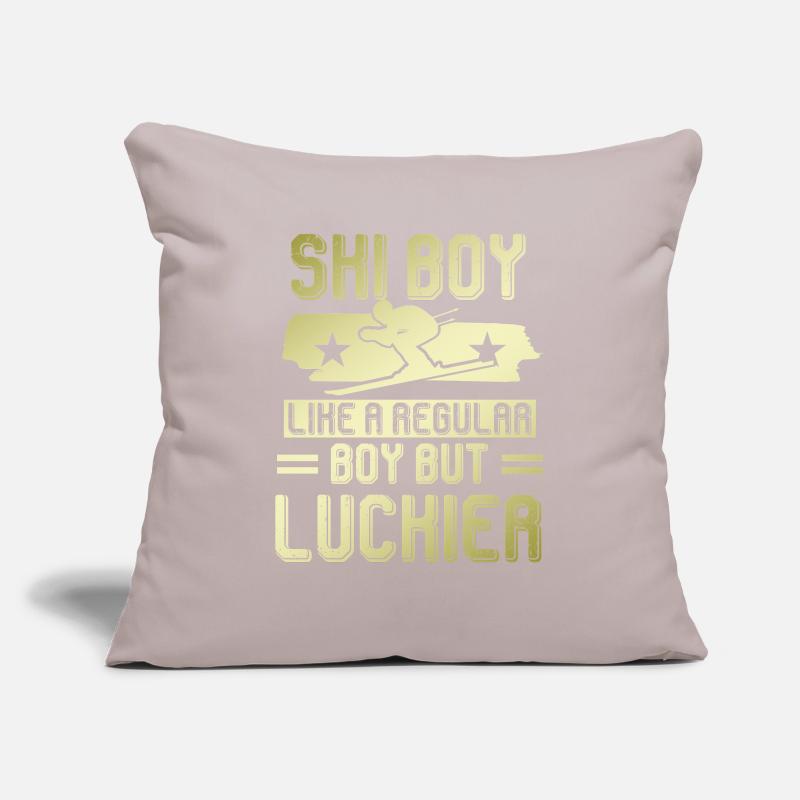 Ragazzo da sci Copricuscino per divano, 45 x 45 cm