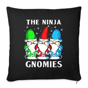 Gnom Ninja - Sofakissenbezug 45 x 45 cm - Schwarz - Vorne