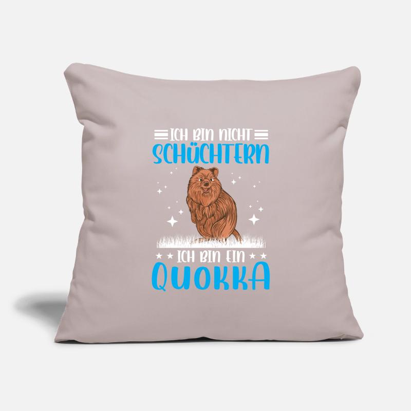 Kangourou à queue courte timide Quokka Housse de coussin décorative 45 x 45 cm