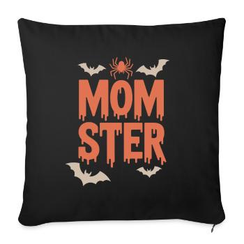 Momster Halloween Fontdrip - Housse de coussin décorative 45 x 45 cm - noir - Devant