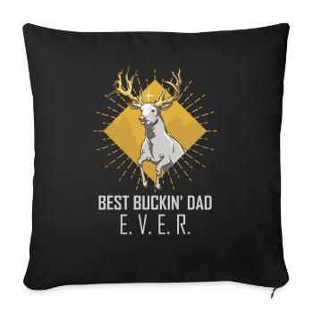 Hunter Dad Gifts Hunting Hunting Hunter Exam - Sofa pillowcase 17,3'' x 17,3'' (45 x 45 cm) - black - Front