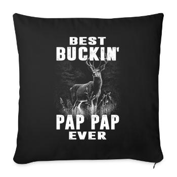 Hunter Gifts Hunting Hunting Hunter Exam - Sofa pillowcase 17,3'' x 17,3'' (45 x 45 cm) - black - Front