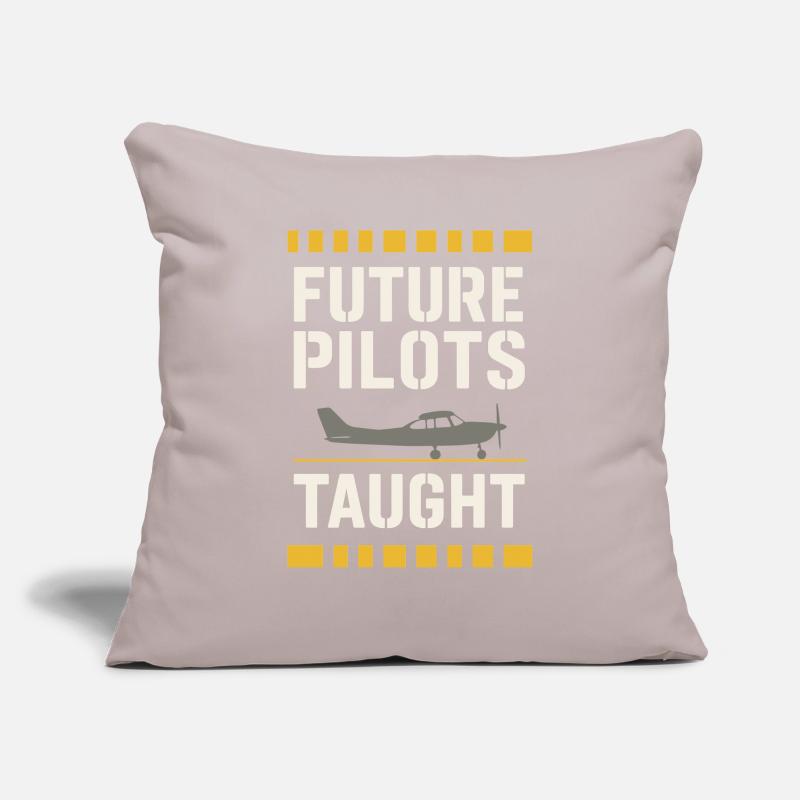 Flight Instructor Cfi Pilot Aviation Instructor Sofa pillowcase 17,3'' x 17,3'' (45 x 45 cm)