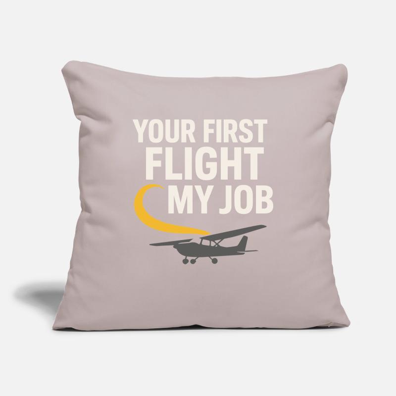 Flight Instructor Cfi Pilot Aviation Instructor Sofa pillowcase 17,3'' x 17,3'' (45 x 45 cm)