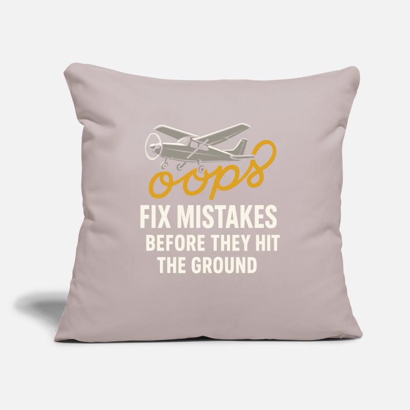 Flight Instructor Cfi Pilot Aviation Instructor Sofa pillowcase 17,3'' x 17,3'' (45 x 45 cm)