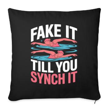 Natation synchronisée Natation artistique Sports nautiques - Housse de coussin décorative 45 x 45 cm - noir - Devant