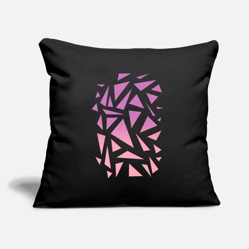 Triangle Pattern - Purple Pink Sofa pillowcase 17,3'' x 17,3'' (45 x 45 cm)