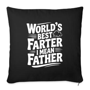 Der beste Farker der Welt, ich meine Vater - Sofakissenbezug 45 x 45 cm - Schwarz - Vorne