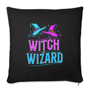 Gender Reveal Halloween - Sofa pillowcase 17,3'' x 17,3'' (45 x 45 cm) - black - Front