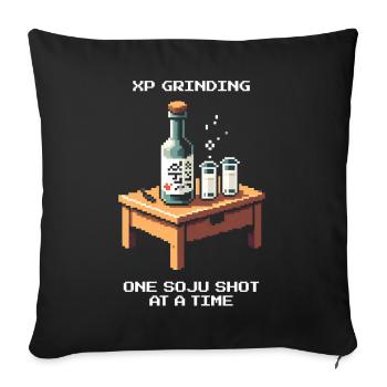 Mouture XP avec Soju | Cuisine et vie nocturne en Corée - Housse de coussin décorative 45 x 45 cm - noir - Devant