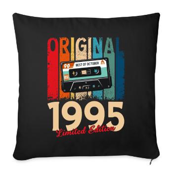 Cassette du 30e anniversaire, octobre 1995 - Housse de coussin décorative 45 x 45 cm - noir - Devant