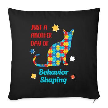 Be Kind – Sensibilisation à l’autisme - Housse de coussin décorative 45 x 45 cm - noir - Devant