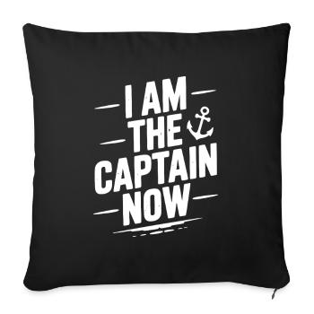I Am The Captain Now - Sofa pillowcase 17,3'' x 17,3'' (45 x 45 cm) - black - Front