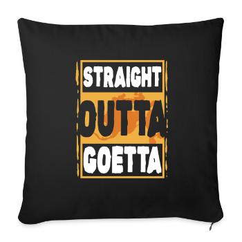 Goetta Sausage - Sofa pillowcase 17,3'' x 17,3'' (45 x 45 cm) - black - Front