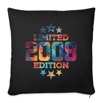 ÉDITION LIMITÉE 2008 18E ANNIVERSAIRE - Housse de coussin décorative 45 x 45 cm - noir - Devant