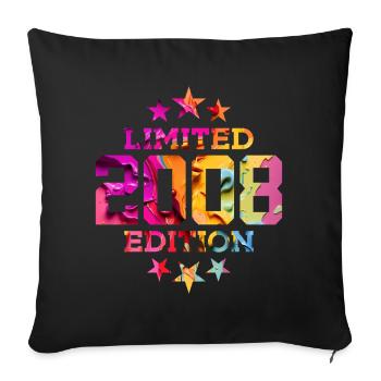 ÉDITION LIMITÉE 2008 18E ANNIVERSAIRE - Housse de coussin décorative 45 x 45 cm - noir - Devant