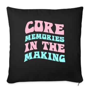 Core Memories in the Making - Sofa pillowcase 17,3'' x 17,3'' (45 x 45 cm) - black - Front