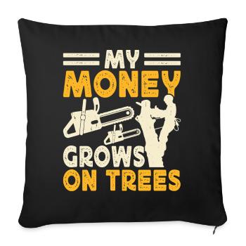 Funny Woodworker Woodworker Gift - Sofa pillowcase 17,3'' x 17,3'' (45 x 45 cm) - black - Front