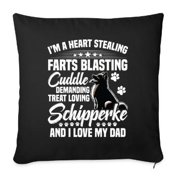 I'd push them in front of zombies to get my - Sofa pillowcase 17,3'' x 17,3'' (45 x 45 cm) - black - Front
