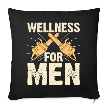 Ébéniste Ébéniste Cadeau Menuisier - Housse de coussin décorative 45 x 45 cm - noir - Devant