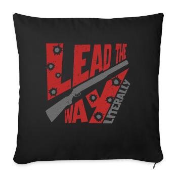 Le tir au pigeon d’argile ouvre la voie - Housse de coussin décorative 45 x 45 cm - noir - Devant