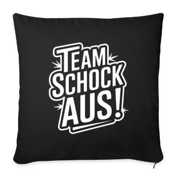 Schocken Team Schock Out! Dice Puzzle Jule - Sofa pillowcase 17,3'' x 17,3'' (45 x 45 cm) - black - Front