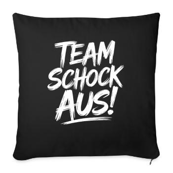 Schocken Game - Team Schock Out! Jule Rolls the Dice - Sofa pillowcase 17,3'' x 17,3'' (45 x 45 cm) - black - Front
