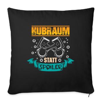 Auto Tuner Tuning Kfz Werkstatt Mechaniker Spruch - Housse de coussin décorative 45 x 45 cm - noir - Devant