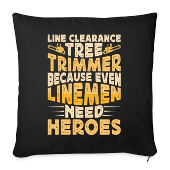 Ébéniste Ébéniste Cadeau Menuisier - Housse de coussin décorative 45 x 45 cm - noir - Devant